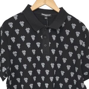 NWT Crooks & Castles Men's Medusa Head Pique Polo Large